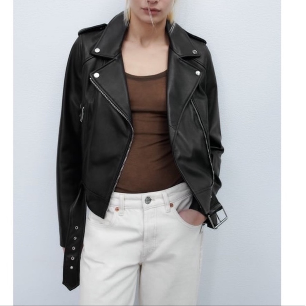 Zara leather jacket